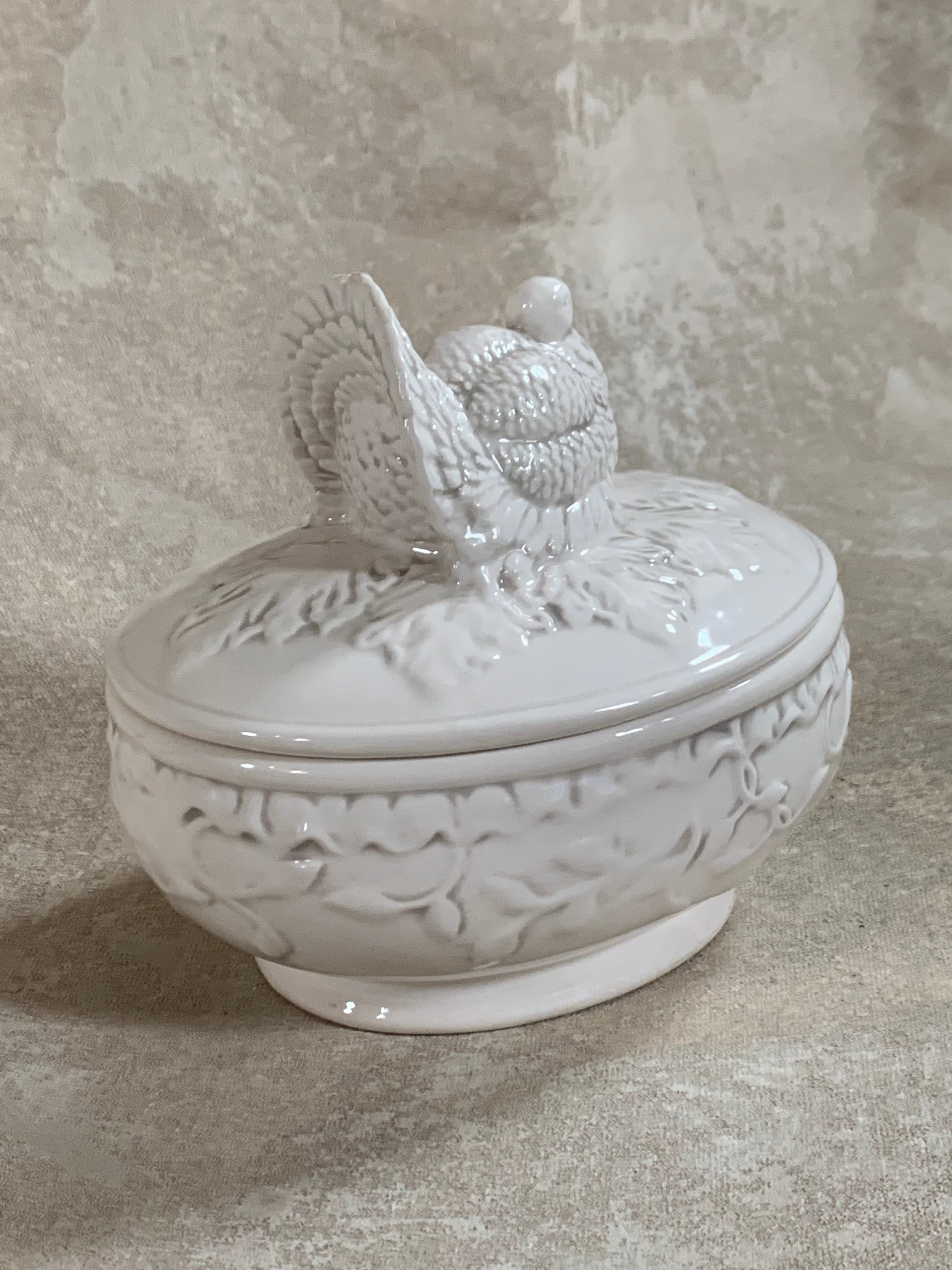 American Atelier Athena Turkey Covered Serving Dish, 1990s