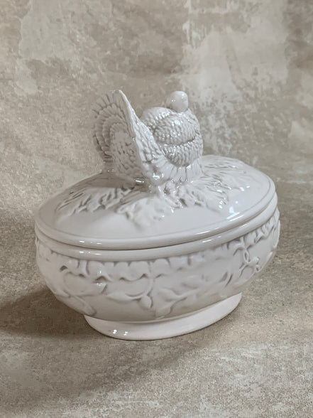 American Atelier Athena Turkey Covered Serving Dish, 1990s