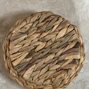 Water Hyacinth Coiled Lidded Basket, Southeast Asian Craft