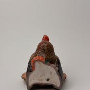 Vintage Thanksgiving Turkey Candle with Pumpkin, Hand-Painted Wax