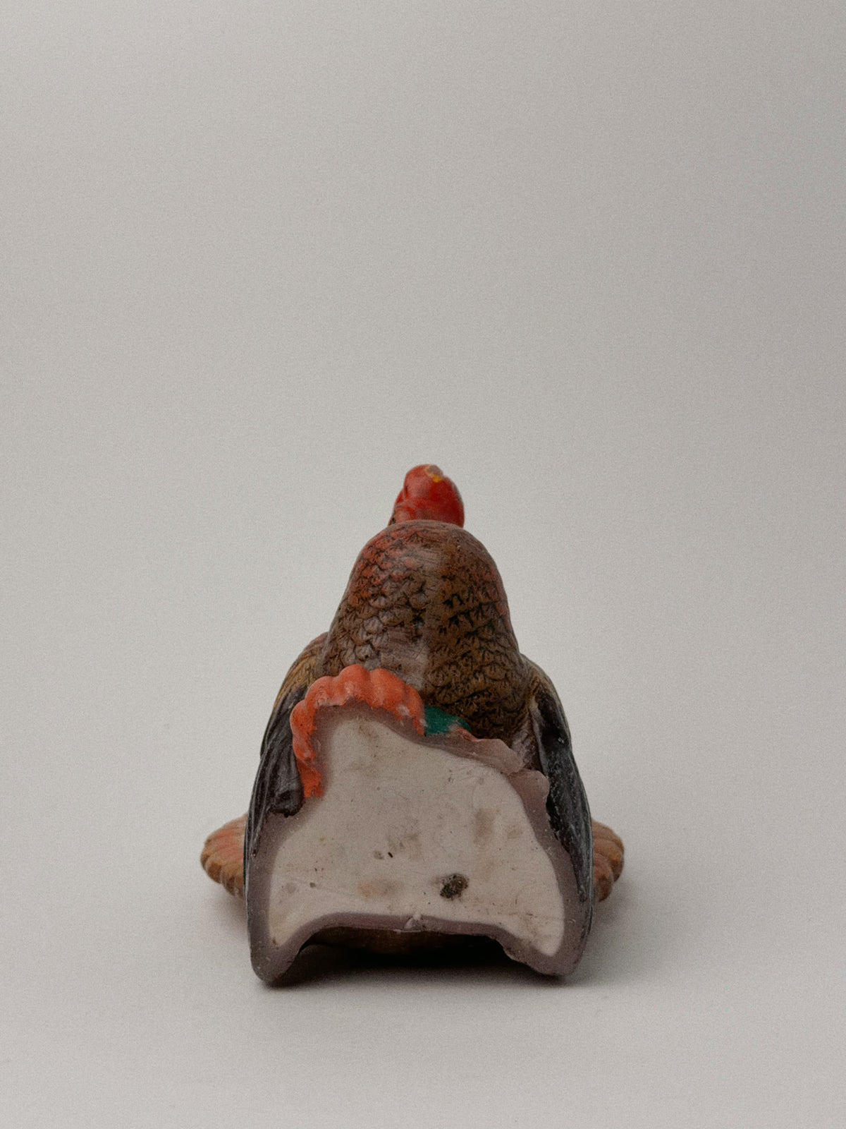 Vintage Thanksgiving Turkey Candle with Pumpkin, Hand-Painted Wax