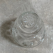 Cut Glass Lidded Candy Jar, Starburst Pattern, Mid-Century
