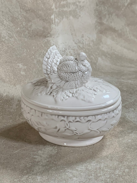 American Atelier Athena Turkey Covered Serving Dish, 1990s