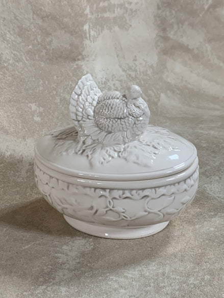 American Atelier Athena Turkey Covered Serving Dish, 1990s