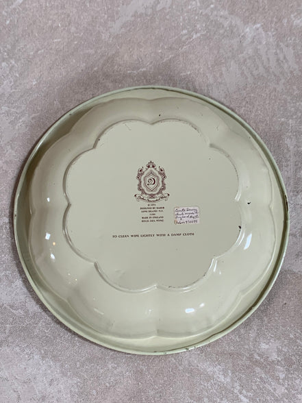 Daher Decorated Ware Bird and Cherry Tin Serving Tray, 1971