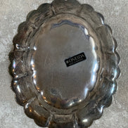 Oneida Silver-Plated Oval Scalloped Dish, Made in America