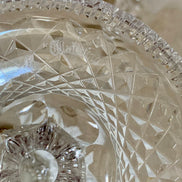 Both Waterford Crystal Alana candlesticks together showing matching cut pattern — Ireland