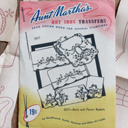 Vintage Aunt Martha's Hot Iron Transfer #3027 