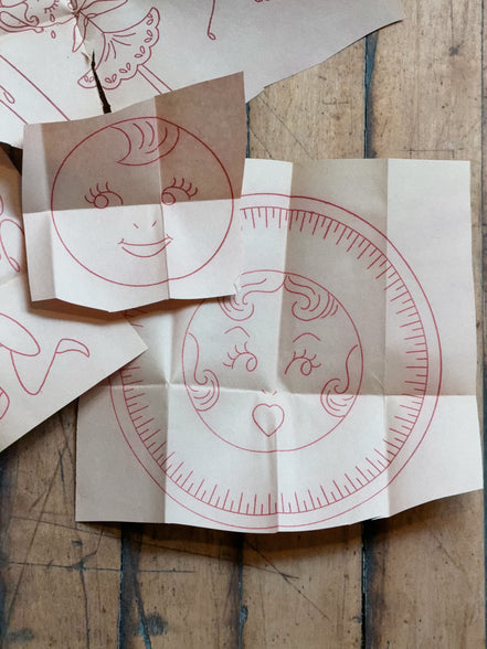 Vintage Aunt Martha's Hot Iron Transfer #3630 "Activate the Dishes," Animated Kitchen Embroidery Pattern