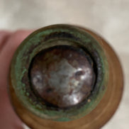 Teal-Handled Hardwood Rolling Pin