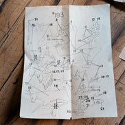 Vintage Embroidery Pattern Lot: Cross Stitch Transfers, Tri-Chem Liquid Embroidery Charts, Fisherman's Crying Towel & Hunter Charts, Sold as a Set