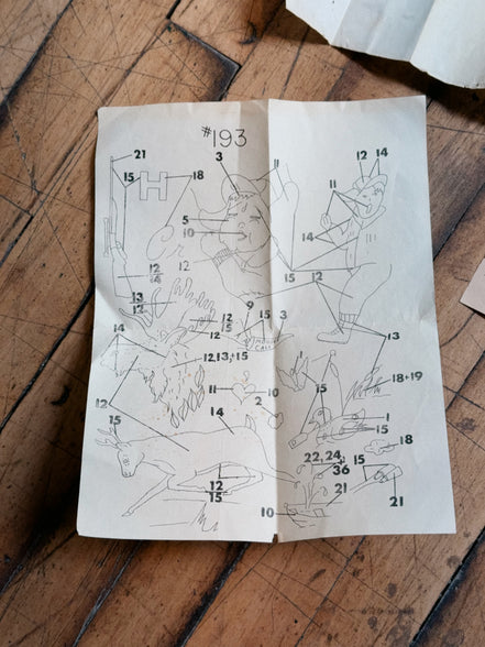 Vintage Embroidery Pattern Lot: Cross Stitch Transfers, Tri-Chem Liquid Embroidery Charts, Fisherman's Crying Towel & Hunter Charts, Sold as a Set