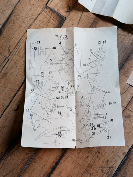 Vintage Embroidery Pattern Lot: Cross Stitch Transfers, Tri-Chem Liquid Embroidery Charts, Fisherman's Crying Towel & Hunter Charts, Sold as a Set