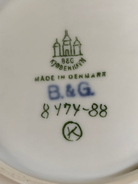 Bing & Grøndahl B&G Denmark Porcelain Trinket Dish | Sailboat Maritime Scene | Grisaille Underglaze | Made in Denmark | Model 474 | Danish Porcelain Collectible
