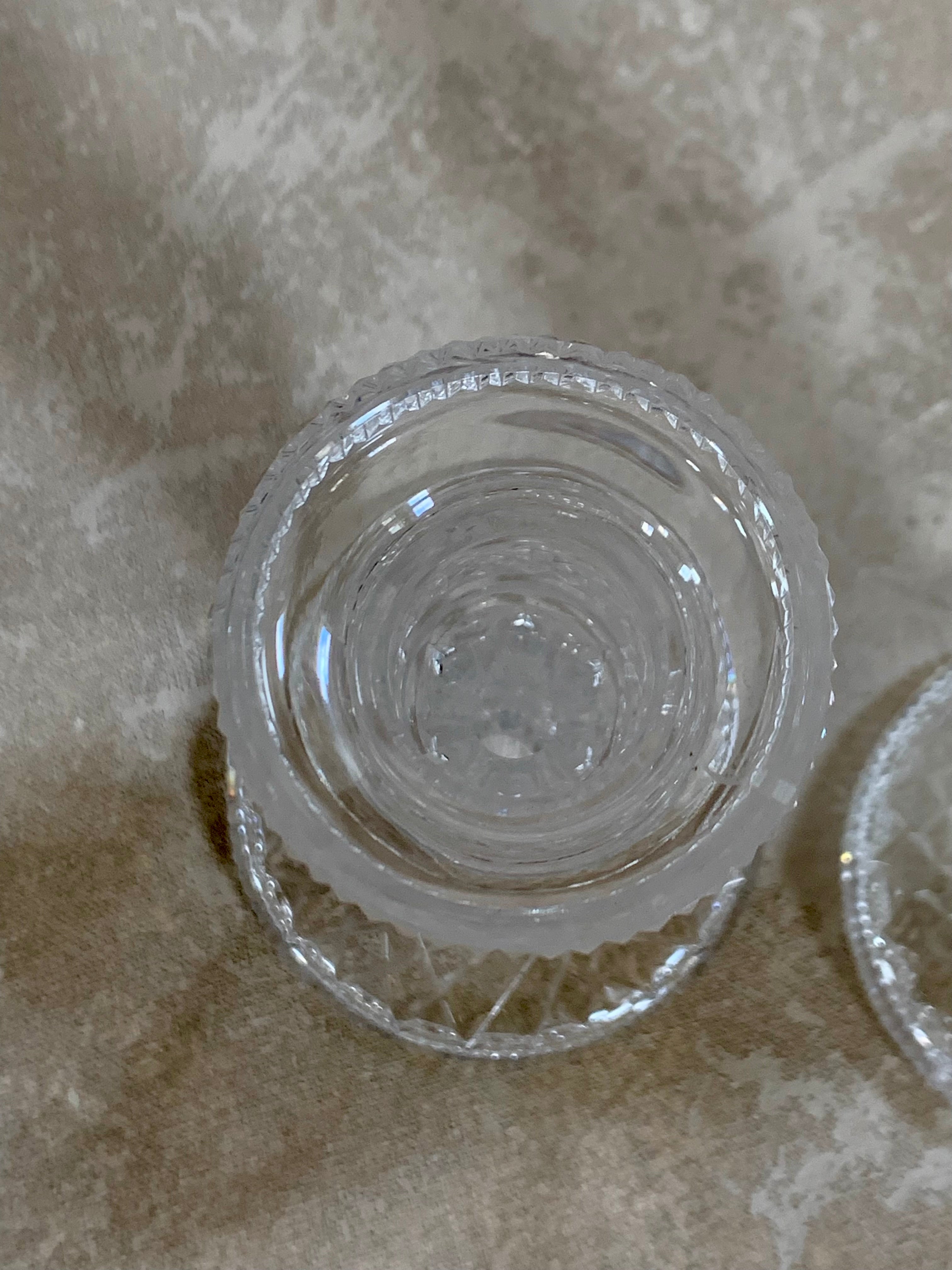 Waterford Crystal Alana pair catching light — diamond crosshatch pattern, Made in Ireland