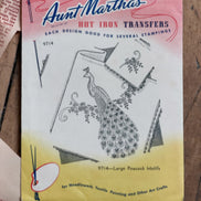 Vintage Aunt Martha's Hot Iron Transfer #9714 