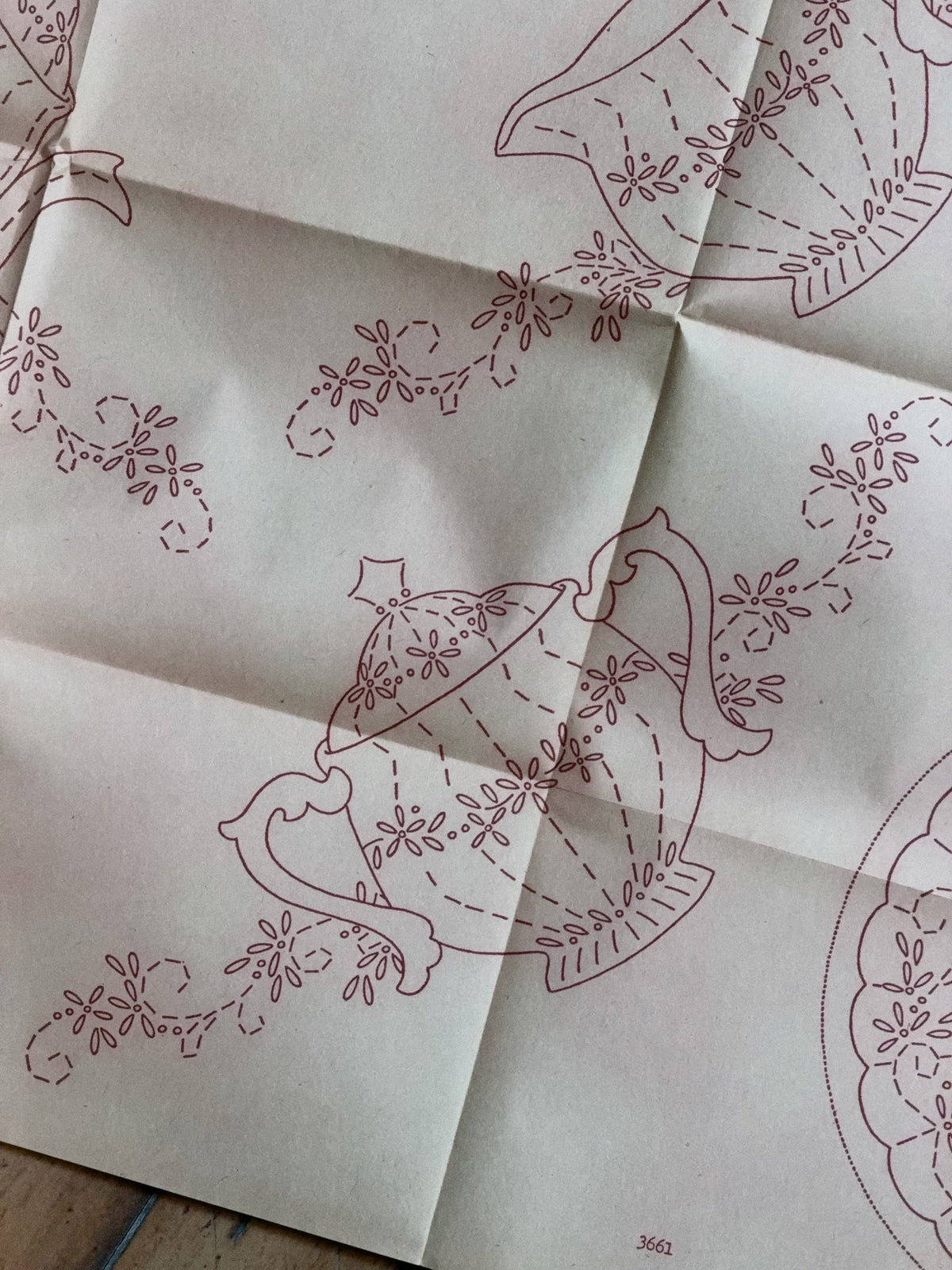 Vintage Aunt Martha's Hot Iron Transfer #3661 