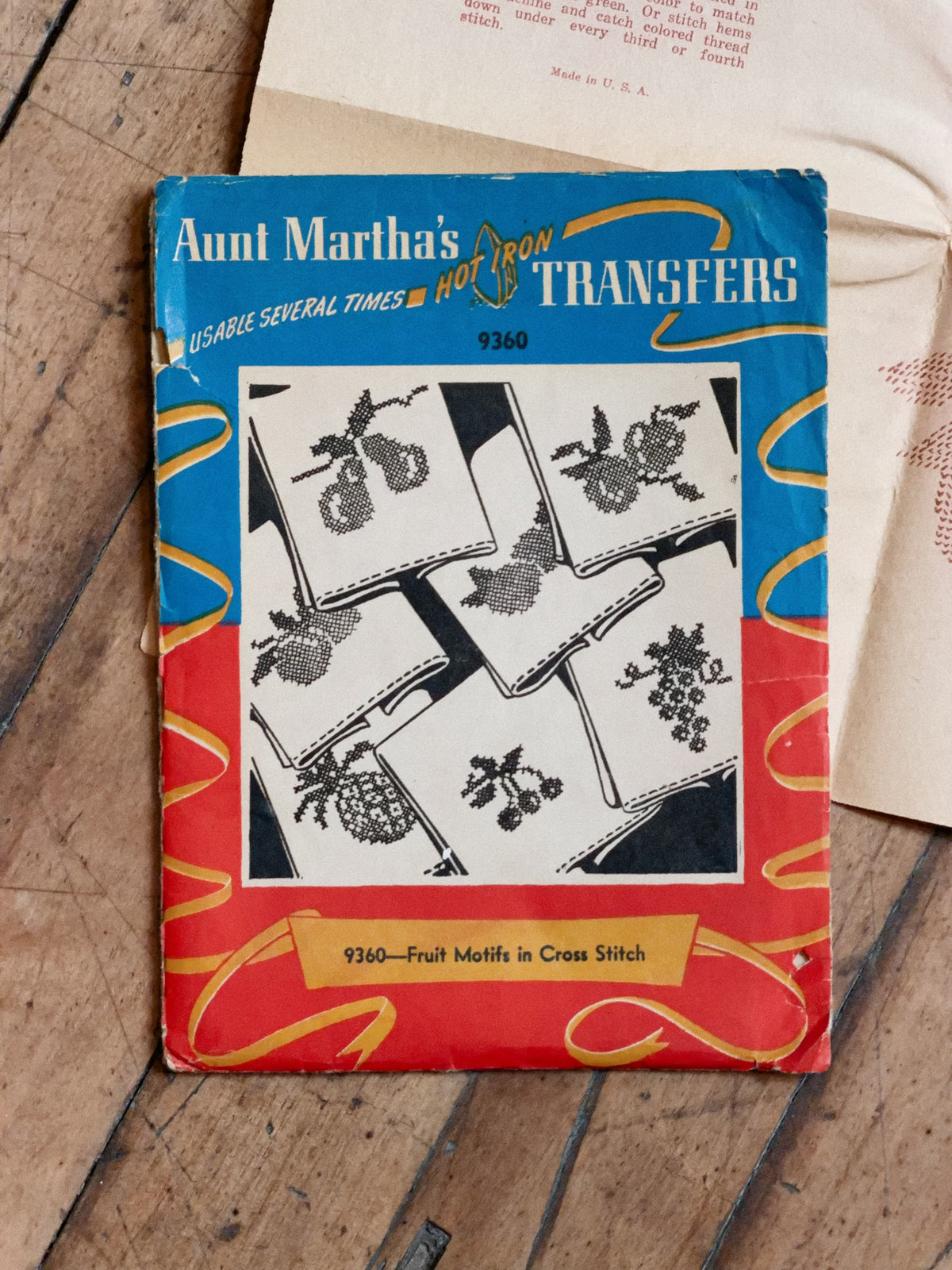 Vintage Aunt Martha's Hot Iron Transfer #9360 