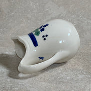 Arabia Finland Pomona Blueberry Creamer | Raija Uosikkinen | Cobalt Band | Scalloped Rim | Finnish Porcelain | Mid-Century Scandinavian | Made in Finland