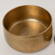 Round Brass Trinket Box with Lid