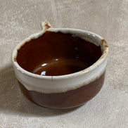 Western Stoneware Co. Mug Set of Two | WS Maple Leaf Mark | Brown Drip Glaze | Loop Handle | Monmouth Illinois | circa 1960s–1970s | Stoneware | Kitchen Decor