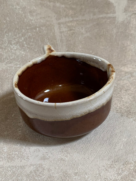 Western Stoneware Co. Mug Set of Two | WS Maple Leaf Mark | Brown Drip Glaze | Loop Handle | Monmouth Illinois | circa 1960s–1970s | Stoneware | Kitchen Decor