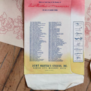 Vintage Aunt Martha's Hot Iron Transfer #3254 