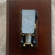Edwardian Touring Car Miniature | Hinged Walnut Display Box | Felt-Lined | Brass Hardware | 1905–1915