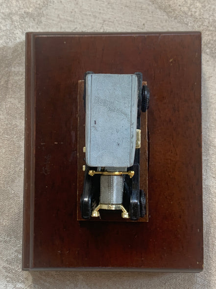 Edwardian Touring Car Miniature | Hinged Walnut Display Box | Felt-Lined | Brass Hardware | 1905–1915