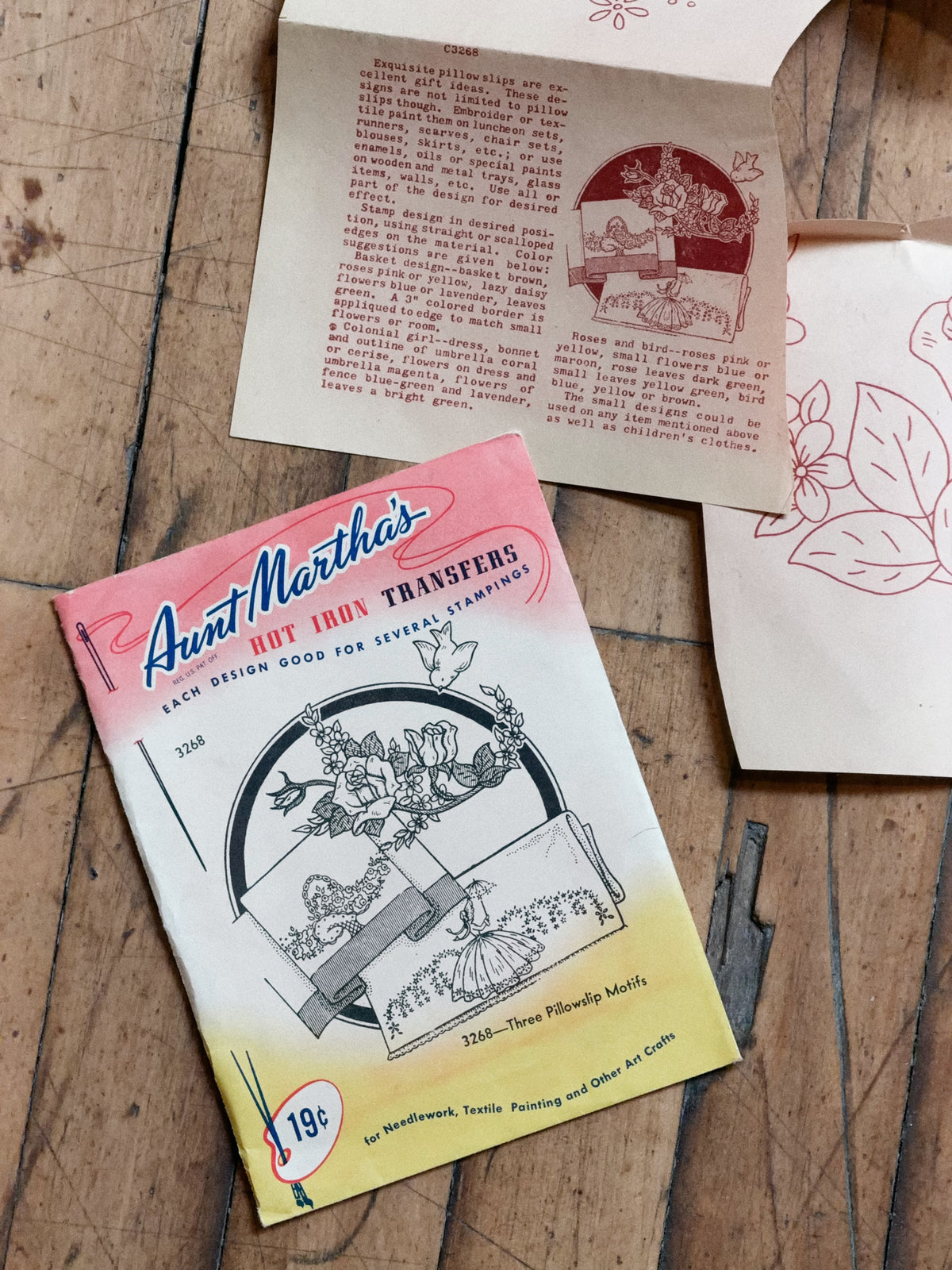 Vintage Aunt Martha's Hot Iron Transfer #3268 