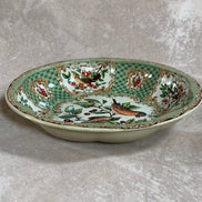 Daher Decorated Ware Bird and Cherry Tin Serving Tray, 1971