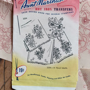 Vintage Aunt Martha's Hot Iron Transfer #3254 