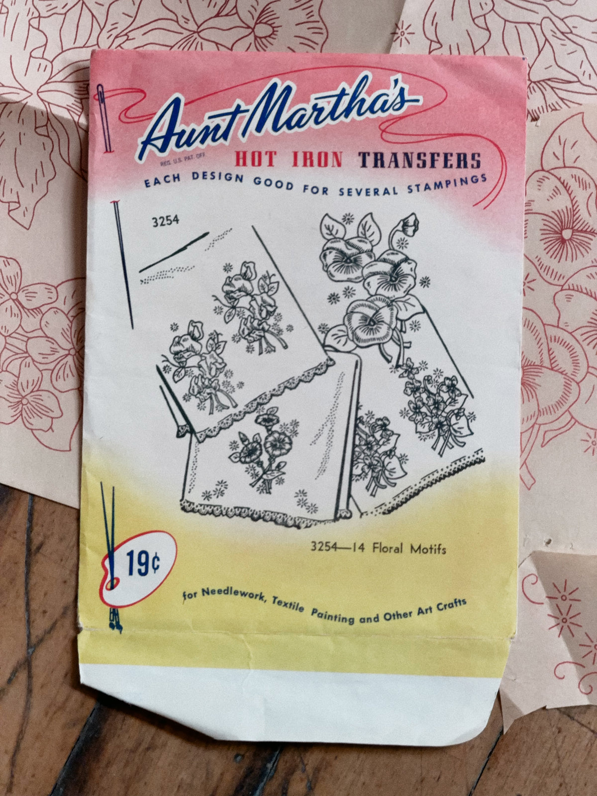 Vintage Aunt Martha's Hot Iron Transfer #3254 