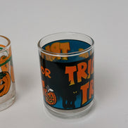 Vintage Jack-o'-Lantern Shot Glasses, Set of 2