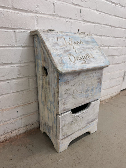 Taters and Onions Wooden Bin