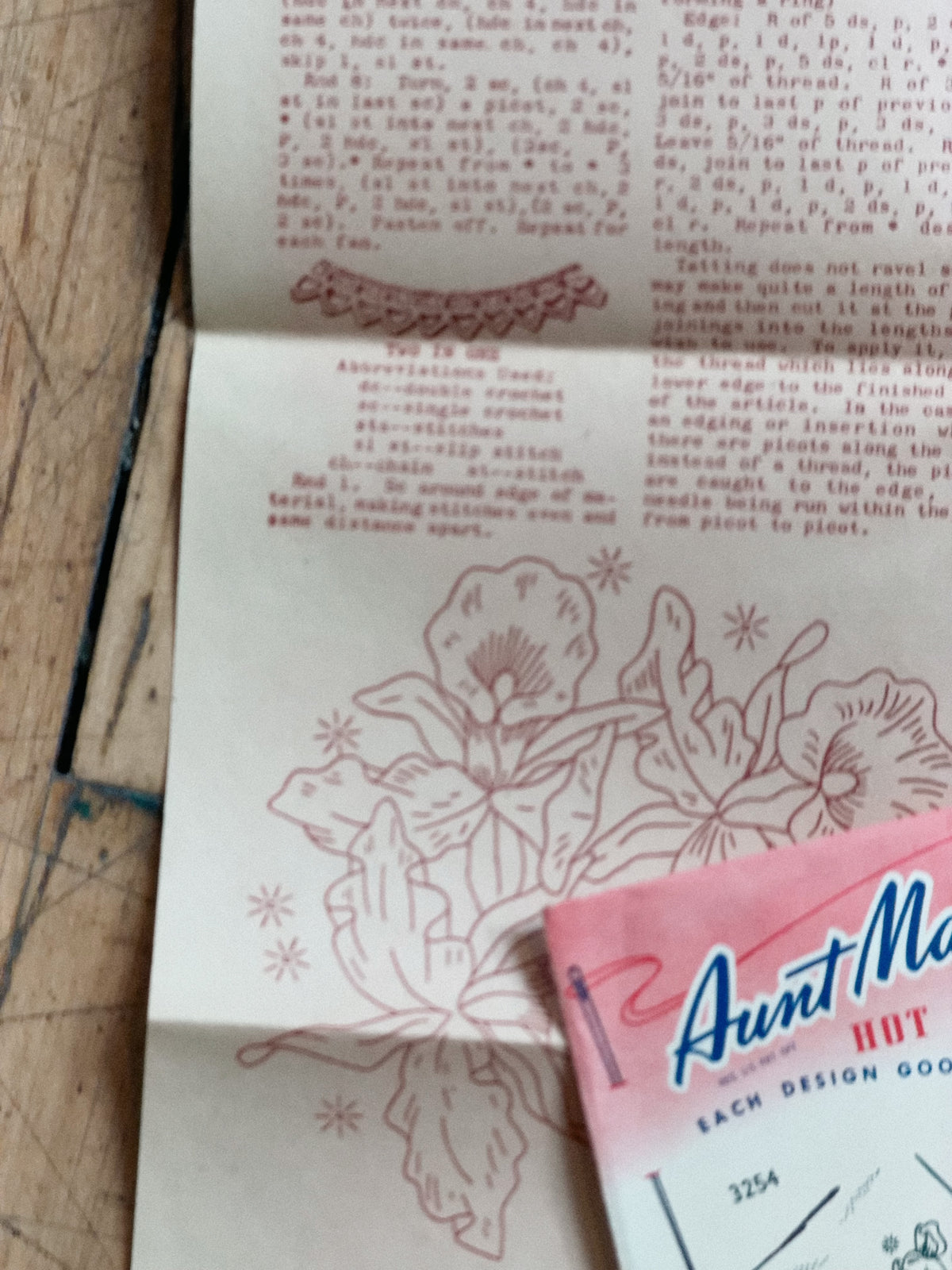 Vintage Aunt Martha's Hot Iron Transfer #3254 