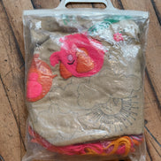 Vintage Avon Creative Needlecraft Crewel Embroidery Kits, Noah's Ark & Piglets and Posies, Started, Set of 2 with Hoops & Yarn