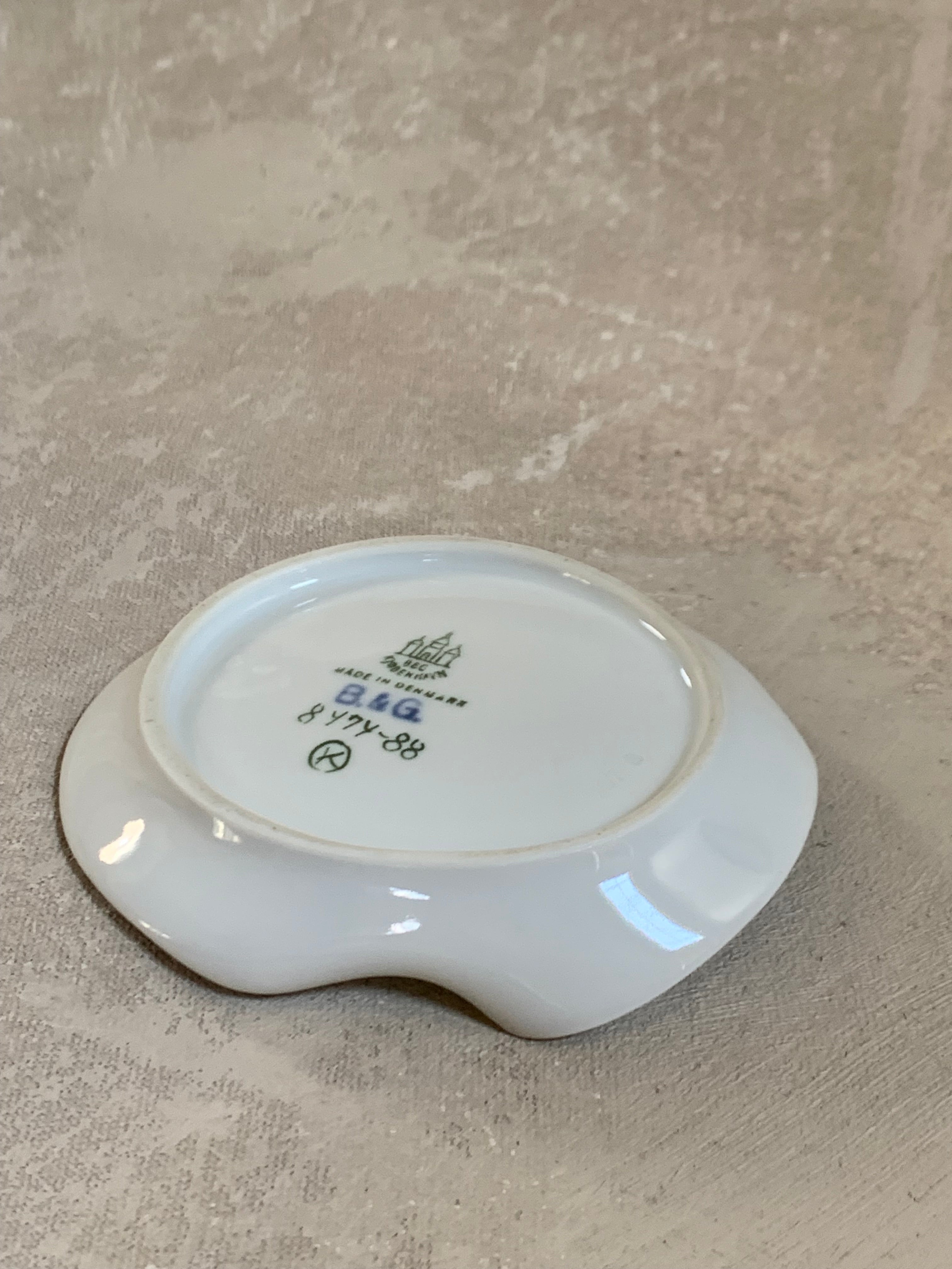 Bing & Grøndahl B&G Denmark Porcelain Trinket Dish | Sailboat Maritime Scene | Grisaille Underglaze | Made in Denmark | Model 474 | Danish Porcelain Collectible