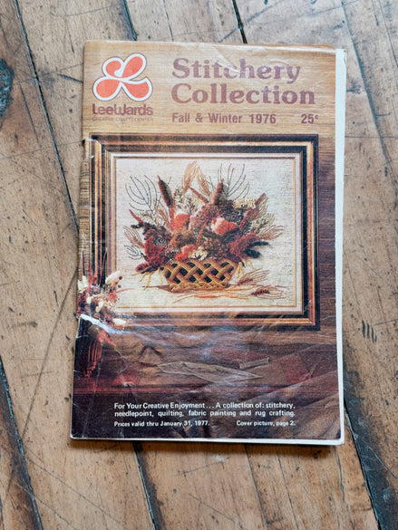Vintage LeeWards Stitchery Collection Catalog, Fall & Winter 1976, Crewel, Needlepoint, Latch Hook & Afghan Kits