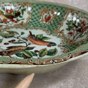 Daher Decorated Ware Bird and Cherry Tin Serving Tray, 1971