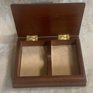 Edwardian Touring Car Miniature | Hinged Walnut Display Box | Felt-Lined | Brass Hardware | 1905–1915