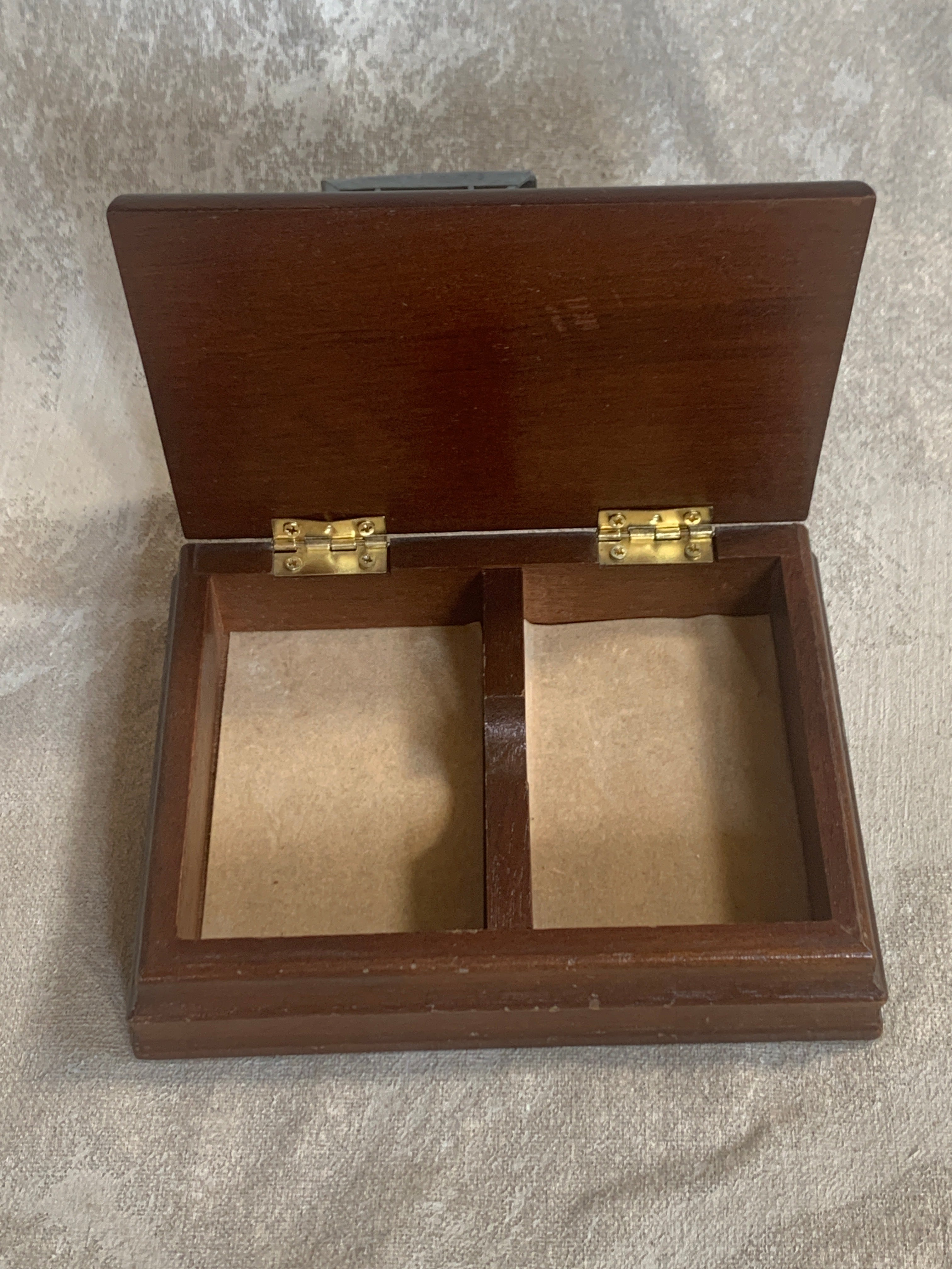 Edwardian Touring Car Miniature | Hinged Walnut Display Box | Felt-Lined | Brass Hardware | 1905–1915