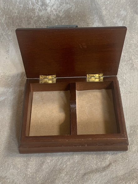 Edwardian Touring Car Miniature | Hinged Walnut Display Box | Felt-Lined | Brass Hardware | 1905–1915