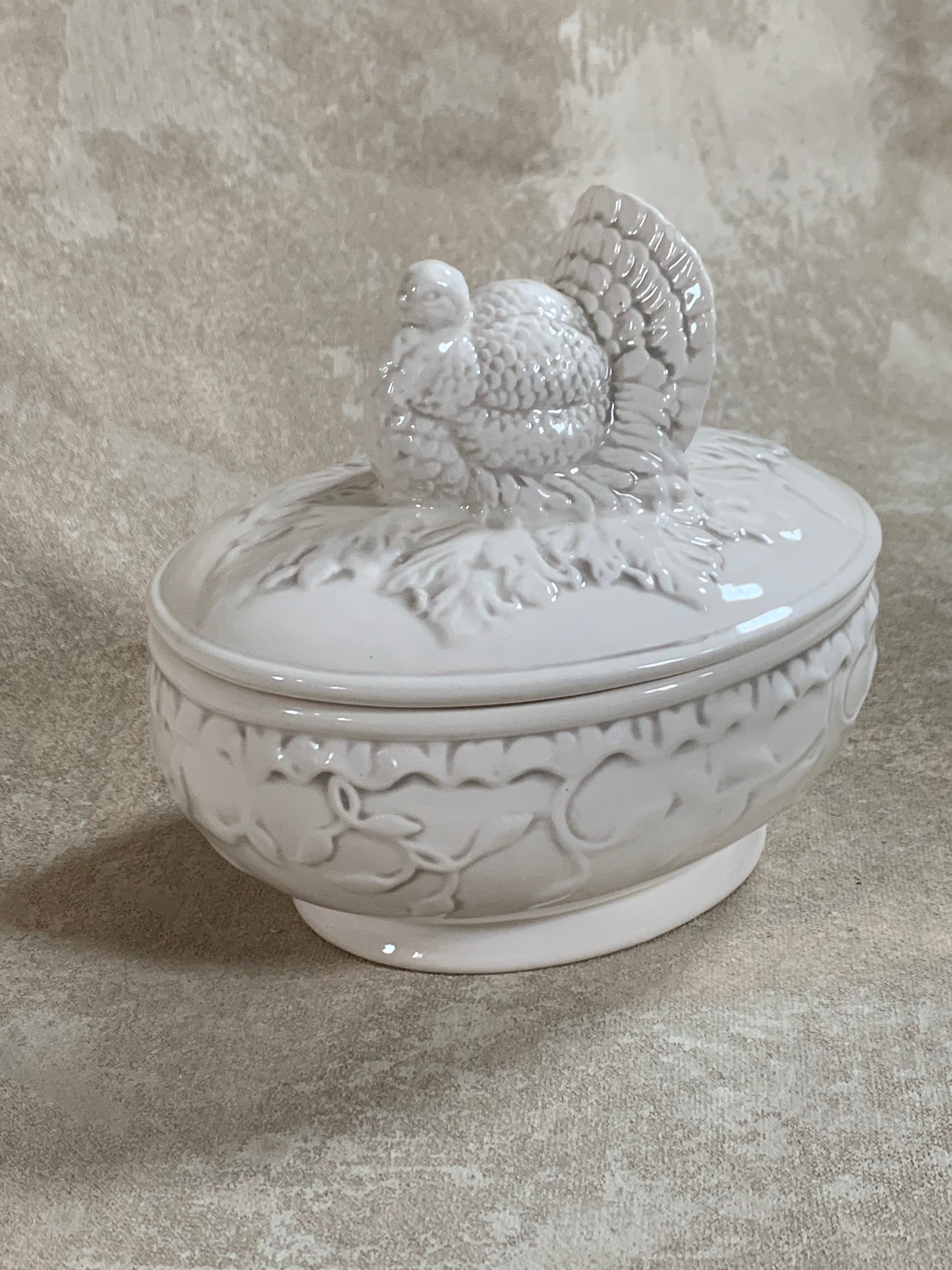 American Atelier Athena Turkey Covered Serving Dish, 1990s