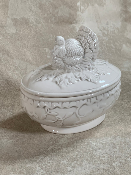 American Atelier Athena Turkey Covered Serving Dish, 1990s
