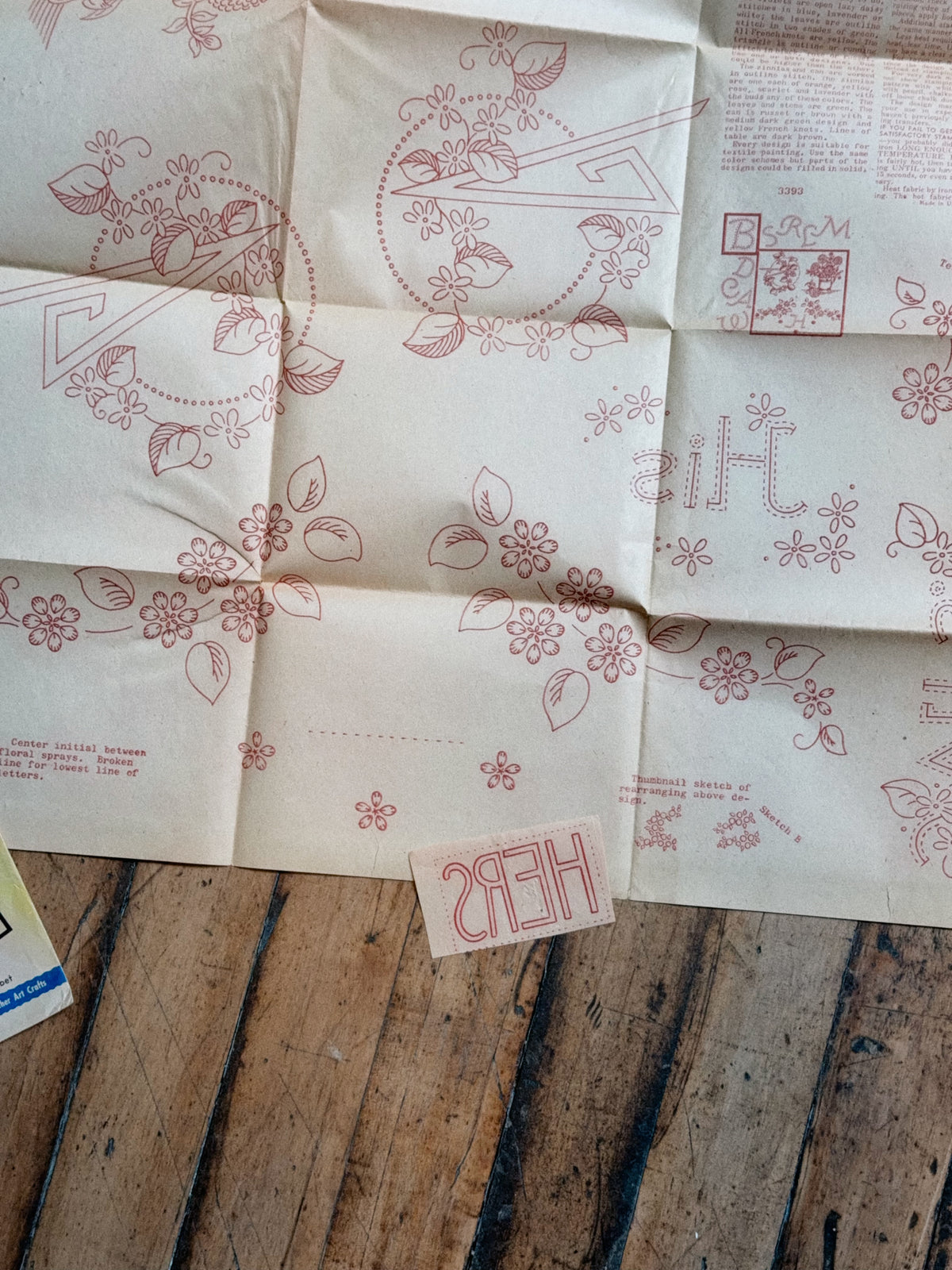 Vintage Aunt Martha's Hot Iron Transfer #3393 