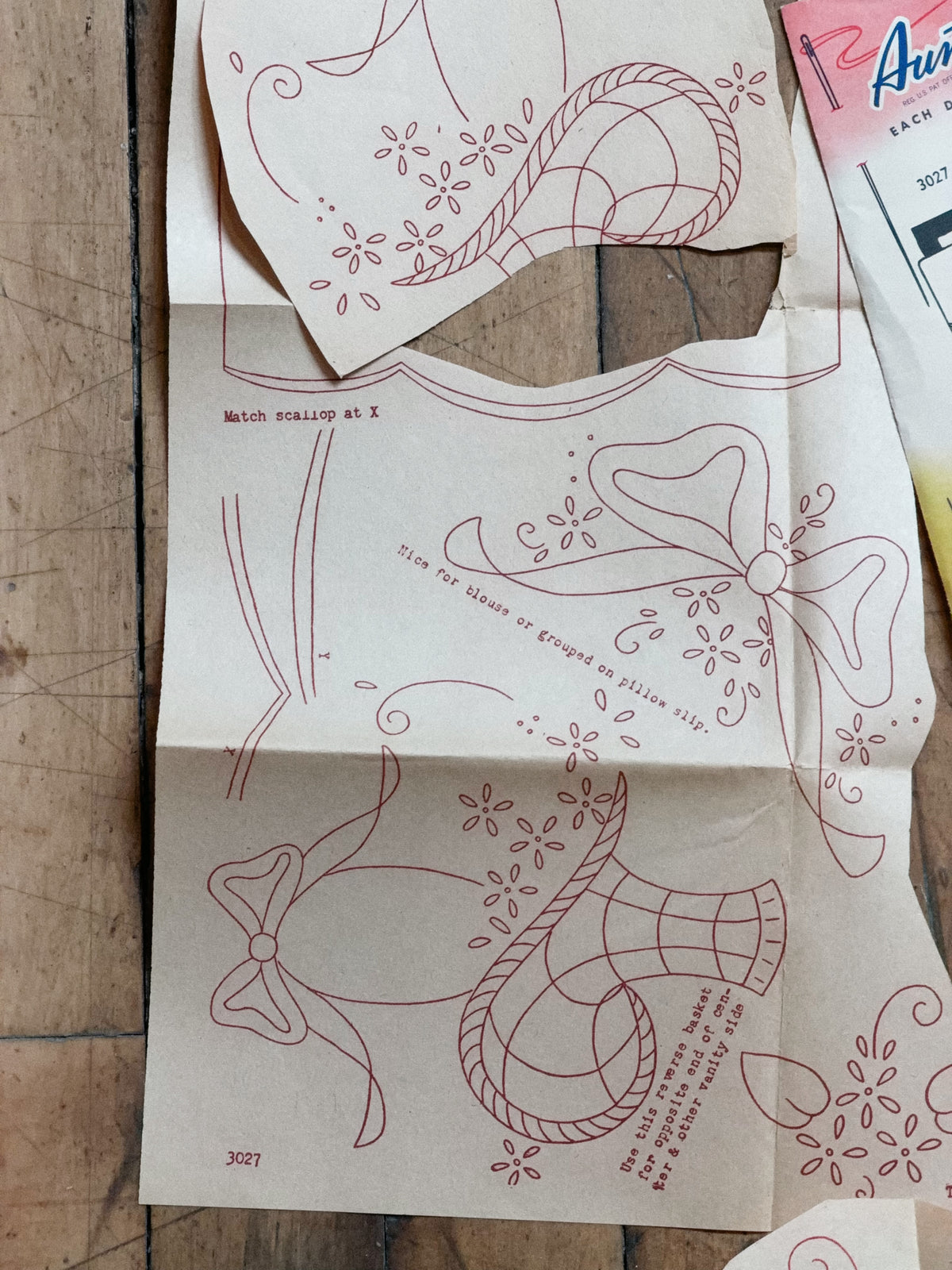 Vintage Aunt Martha's Hot Iron Transfer #3027 