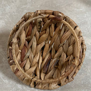 Water Hyacinth Coiled Lidded Basket, Southeast Asian Craft