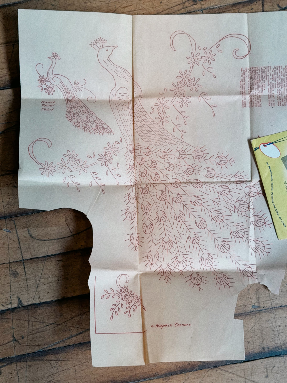 Vintage Aunt Martha's Hot Iron Transfer #9714 