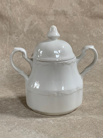 J&G Meakin Sterling Colonial Covered Sugar Bowl | English Ironstone | c. 1940s–1960s
